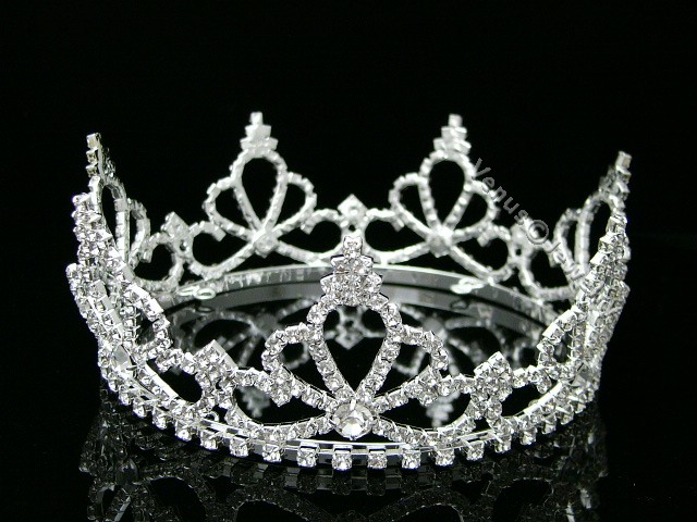 Full Crown Bridal Pageant Rhinestone Crystal Wedding Tiara 7485 | eBay